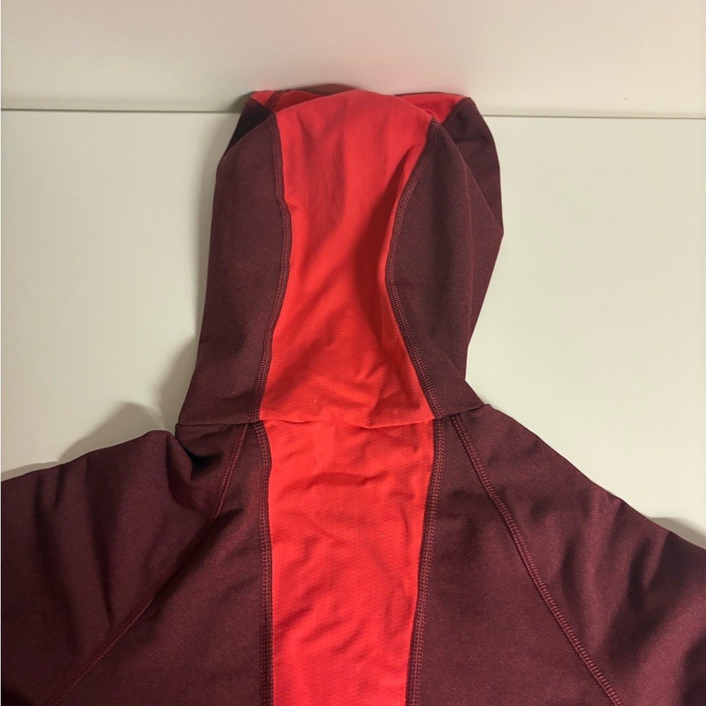 Nike Women's Burgundy Nike Dri-Fit Hoodie - Picture 5 of 6